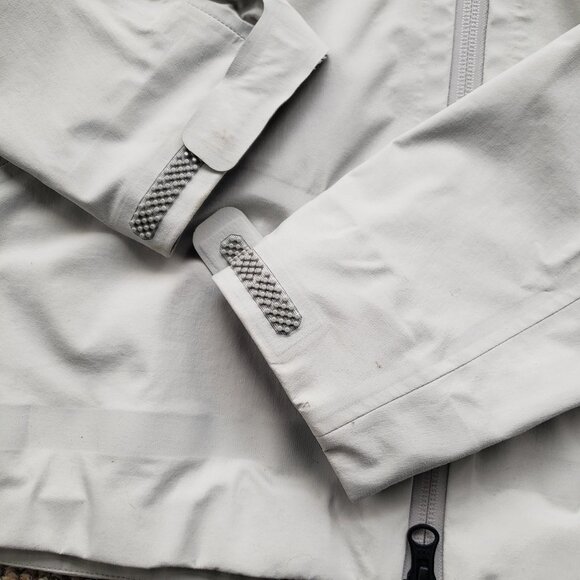 Descente Allterrain Hard Shell Jacket "Creas" Men's Small White - Grey - Picture 13 of 14